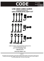 Code DL10492BKS-4 Use And Care Manual предпросмотр