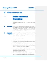 Preview for 108 page of CODEL Energy Tech 401 Installation, Operation And Maintenance Manual