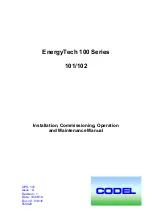 CODEL EnergyTech 100 Series Installation, Commissioning, Operation And Maintenance Manual preview