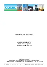 CODEL GCEM4000 Technical Manual preview