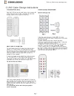 CODELOCKS CL160 Instructions preview