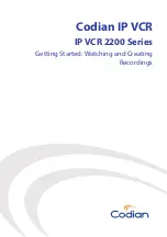 Preview for 1 page of Codian IP VCR 2200 Series Getting Started