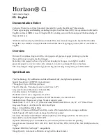 Preview for 3 page of Codonics Horizon Ci Manual