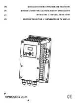 Preview for 1 page of Coelbo Speedbox Installation And Operating Instructions Manual