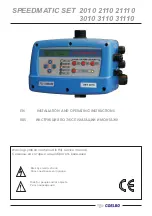 Coelbo SPEEDMATIC SET 2010 Installation And Operating Instructions Manual preview