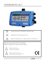 Coelbo SPEEDMATIC SET ALT Installation And Operating Instructions Manual preview