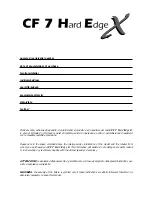 Preview for 2 page of Coemar CF 7 HEX Instruction Manual