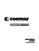 Preview for 1 page of Coemar Director 768 Instruction Manual