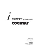 Предварительный просмотр 1 страницы Coemar iSPOT 585 MB Instruction Manual