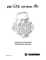 Предварительный просмотр 1 страницы Coemar Par Lite LED White Instruction Manual