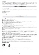 Предварительный просмотр 4 страницы Coemar PIN LITE LED Instruction Manual