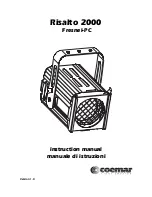 Coemar Risalto 2000 Fresnel-PC Instruction Manual предпросмотр