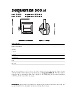 Preview for 2 page of Coemar sequenza 500 al 5090 Instruction Manual