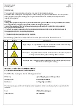 Preview for 5 page of Coffed SR 5 Operation Manual