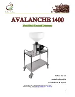 Coffee crafters AVALANCHE 1400 Manual preview