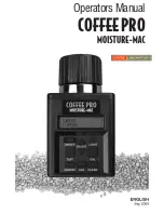 Coffee Laboratory Coffee Pro Moisture-Mac Operator'S Manual предпросмотр