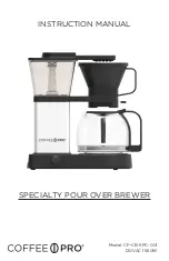 COFFEE PRO CP-CB-SPC-001 Instruction Manual предпросмотр