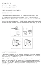 Предварительный просмотр 4 страницы COFFEE PRO CP-CB-SPC-001 Instruction Manual