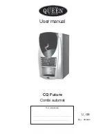 Предварительный просмотр 1 страницы Coffee Queen CQ Future Combi automat User Manual