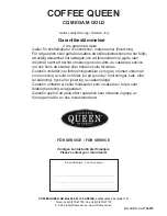 Предварительный просмотр 16 страницы Coffee Queen CQ MEGA M GOLD User Manual