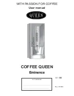 Предварительный просмотр 1 страницы Coffee Queen Eminence User Manual