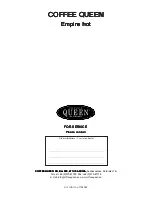 Предварительный просмотр 18 страницы Coffee Queen Empire Hot User Manual