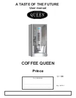 Coffee Queen Prince User Manual предпросмотр