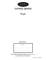 Предварительный просмотр 32 страницы Coffee Queen Royal M6 x 20 User Manual