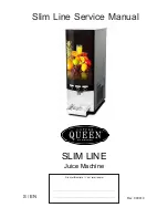 Coffee Queen SLIM LINE Service Manual preview