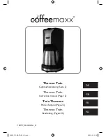 Предварительный просмотр 1 страницы Coffeemaxx Thermo Twin Instruction Manual