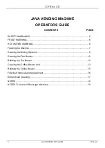 Preview for 3 page of COFFEtek JAVA Operator'S Manual