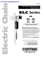 Coffing Hoists ELC Series Operating, Maintenance & Parts Manual preview