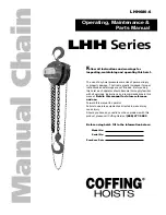 Предварительный просмотр 2 страницы Coffing Hoists LHH-1 1/2B Operating, Maintenance And Parts Manual