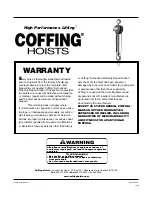 Предварительный просмотр 11 страницы Coffing Hoists LHH-1 1/2B Operating, Maintenance And Parts Manual