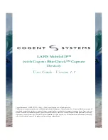 Cogent Systems BlueCheck User Manual preview