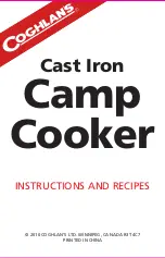 Coghlan's Cast Iron Camp Cooker Instructions And Recipes Manual preview