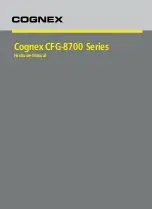 Cognex CFG-8700 Series Hardware Manual preview