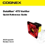 Cognex DataMan 475 Verifier Quick Reference Manual предпросмотр