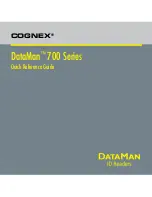 Preview for 1 page of Cognex DataMan 700 series Quick Reference Manual