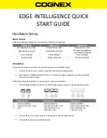 Предварительный просмотр 1 страницы Cognex Edge Intelligence Start Manual