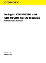 Cognex In-Sight CIO-MICRO Installation Manual предпросмотр