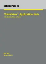 Предварительный просмотр 1 страницы Cognex VisionView Application Note