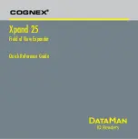 Предварительный просмотр 1 страницы Cognex Xpand 25 Quick Reference Manual