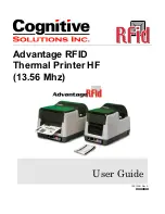 CognitiveTPG Advantage RFID Thermal Printer User Manual предпросмотр