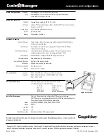 Предварительный просмотр 2 страницы CognitiveTPG Code Ranger RD222014 Specifications