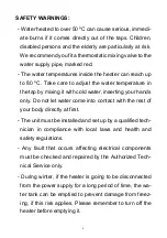 Preview for 8 page of Cointra TL plus 100 V Instructions For Installation, Use And Upkeep