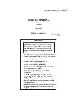 COINWASH T3300S Service Manual preview