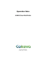 COKEVA 11940C Operation Note preview