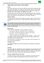 Preview for 6 page of Colasit CMVpro 125 Operating Instructions Manual