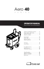 Cold Jet Aero 40 HP Operator'S Manual preview
